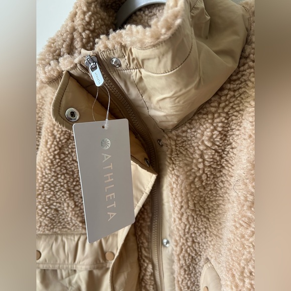 Athleta Tan Fleece Hybrid Jacket - Picture 2 of 7